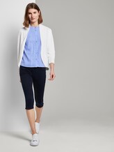 Ärmellose Hemdbluse aus Leinengemisch - Frauen - Parisienne Blue Ärmellose Hemdbluse aus Leinengemisch - Frauen - Parisienne Blue - 3 - TOM TAILOR