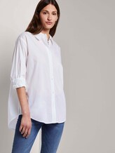 Simple blouse in a loose fit - Women - White Simple blouse in a loose fit - Women - White - 5 - TOM TAILOR