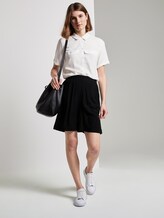 Shirt blouse with chest pockets - Women - Whisper White Shirt blouse with chest pockets - Women - Whisper White - 3 - TOM TAILOR