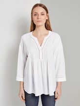 Tunikabluse aus Leinengemisch - Frauen - White Tunikabluse aus Leinengemisch - Frauen - White - 1 - TOM TAILOR