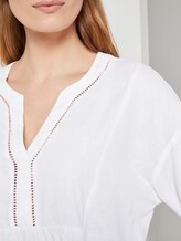Tunikabluse aus Leinengemisch - Frauen - White Tunikabluse aus Leinengemisch - Frauen - White - 9 - TOM TAILOR