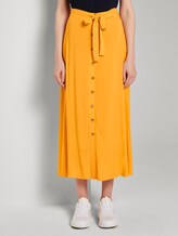 Maxi skirt with a button tab - Women - orange yellow Maxi skirt with a button tab - Women - orange yellow - 1 - TOM TAILOR Denim