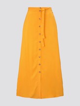 Maxi skirt with a button tab - Women - orange yellow Maxi skirt with a button tab - Women - orange yellow - 7 - TOM TAILOR Denim