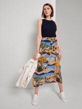 Maxirock mit Knopfleiste - Frauen - tropical safari print blue Maxirock mit Knopfleiste - Frauen - tropical safari print blue - 3 - TOM TAILOR Denim