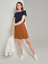Rock aus Leinen - Frauen - mango brown Rock aus Leinen - Frauen - mango brown - 3 - TOM TAILOR Denim