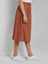 Striped jersey skirt in midi length - Women - brown white stripe Striped jersey skirt in midi length - Women - brown white stripe - 11 - TOM TAILOR