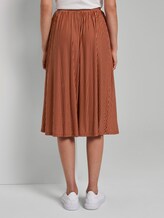 Striped jersey skirt in midi length - Women - brown white stripe Striped jersey skirt in midi length - Women - brown white stripe - 2 - TOM TAILOR