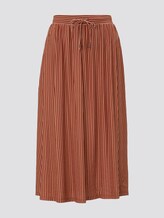 Striped jersey skirt in midi length - Women - brown white stripe Striped jersey skirt in midi length - Women - brown white stripe - 7 - TOM TAILOR