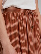 Striped jersey skirt in midi length - Women - brown white stripe Striped jersey skirt in midi length - Women - brown white stripe - 9 - TOM TAILOR