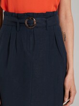 High-waisted paperbag skirt with a belt - Women - Sky Captain Blue High-waisted paperbag skirt with a belt - Women - Sky Captain Blue - 10 - TOM TAILOR