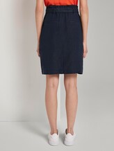 High-waisted paperbag skirt with a belt - Women - Sky Captain Blue High-waisted paperbag skirt with a belt - Women - Sky Captain Blue - 2 - TOM TAILOR