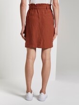 High-Waist Paperbag-Rock mit Gürtel - Frauen - Goji Orange High-Waist Paperbag-Rock mit Gürtel - Frauen - Goji Orange - 2 - TOM TAILOR