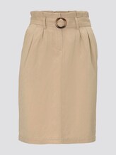 High-Waist Paperbag-Rock mit Gürtel - Frauen - cream toffee High-Waist Paperbag-Rock mit Gürtel - Frauen - cream toffee - 7 - TOM TAILOR