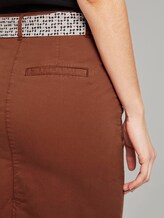 Skirt with a patterned tie belt - Women - Goji Orange Skirt with a patterned tie belt - Women - Goji Orange - 10 - TOM TAILOR