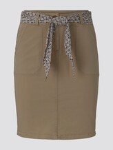 Rock mit gemustertem Bindegürtel - Frauen - cream toffee Rock mit gemustertem Bindegürtel - Frauen - cream toffee - 7 - TOM TAILOR