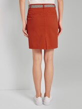 Rock mit gemustertem Bindegürtel - Frauen - strong flame orange Rock mit gemustertem Bindegürtel - Frauen - strong flame orange - 2 - TOM TAILOR