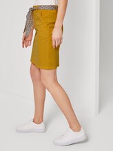 Rock mit gemustertem Bindegürtel - Frauen - deep golden yellow Rock mit gemustertem Bindegürtel - Frauen - deep golden yellow - 11 - TOM TAILOR
