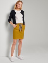 Rock mit gemustertem Bindegürtel - Frauen - deep golden yellow Rock mit gemustertem Bindegürtel - Frauen - deep golden yellow - 3 - TOM TAILOR