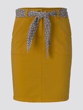 Rock mit gemustertem Bindegürtel - Frauen - deep golden yellow Rock mit gemustertem Bindegürtel - Frauen - deep golden yellow - 7 - TOM TAILOR