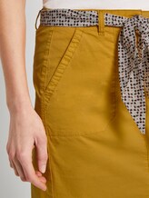 Rock mit gemustertem Bindegürtel - Frauen - deep golden yellow Rock mit gemustertem Bindegürtel - Frauen - deep golden yellow - 9 - TOM TAILOR