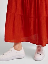 High-Waist Maxirock mit Volants - Frauen - strong flame orange High-Waist Maxirock mit Volants - Frauen - strong flame orange - 10 - TOM TAILOR