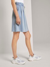 Striped mini skirt with pleated details - Women - blue white stripe Striped mini skirt with pleated details - Women - blue white stripe - 11 - TOM TAILOR Denim