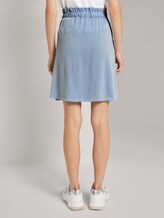 Striped mini skirt with pleated details - Women - blue white stripe Striped mini skirt with pleated details - Women - blue white stripe - 2 - TOM TAILOR Denim