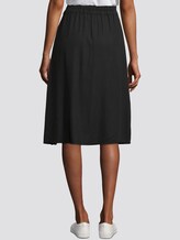 Midirock mit Seitenschlitzen - Frauen - Deep Black Midirock mit Seitenschlitzen - Frauen - Deep Black - 2 - TOM TAILOR