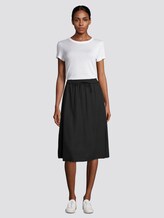Midirock mit Seitenschlitzen - Frauen - Deep Black Midirock mit Seitenschlitzen - Frauen - Deep Black - 3 - TOM TAILOR