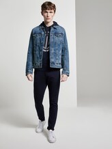 Printed hoodie - Men - Sky Captain Blue Printed hoodie - Men - Sky Captain Blue - 3 - TOM TAILOR Denim
