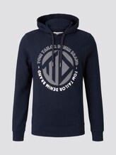 Printed hoodie - Men - Sky Captain Blue Printed hoodie - Men - Sky Captain Blue - 7 - TOM TAILOR Denim