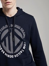 Printed hoodie - Men - Sky Captain Blue Printed hoodie - Men - Sky Captain Blue - 9 - TOM TAILOR Denim