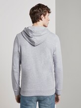Hoodie mit Print - Männer - Light Stone Grey Melange Hoodie mit Print - Männer - Light Stone Grey Melange - 2 - TOM TAILOR Denim