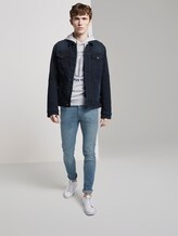 Hoodie mit Print - Männer - Light Stone Grey Melange Hoodie mit Print - Männer - Light Stone Grey Melange - 3 - TOM TAILOR Denim