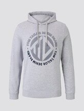 Hoodie mit Print - Männer - Light Stone Grey Melange Hoodie mit Print - Männer - Light Stone Grey Melange - 7 - TOM TAILOR Denim