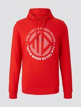 Hoodie mit Print - Männer - very red Hoodie mit Print - Männer - very red - 7 - TOM TAILOR Denim