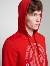 Hoodie mit Print - Männer - very red Hoodie mit Print - Männer - very red - 9 - TOM TAILOR Denim