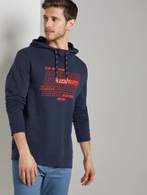 Eingefärbter Hoodie mit Print - Männer - Black Iris Blue Eingefärbter Hoodie mit Print - Männer - Black Iris Blue - 5 - TOM TAILOR