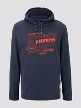 Eingefärbter Hoodie mit Print - Männer - Black Iris Blue Eingefärbter Hoodie mit Print - Männer - Black Iris Blue - 7 - TOM TAILOR