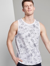 Tank top with a tropical print - Men - white navy hawaiian print Tank top with a tropical print - Men - white navy hawaiian print - 5 - TOM TAILOR Denim