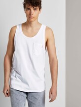 Top mit aufgesetzter Tasche - Männer - White Top mit aufgesetzter Tasche - Männer - White - 5 - TOM TAILOR Denim