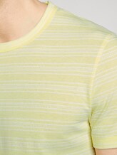 T-shirt with stripes - Men - canary light mixed structure T-shirt with stripes - Men - canary light mixed structure - 9 - TOM TAILOR Denim
