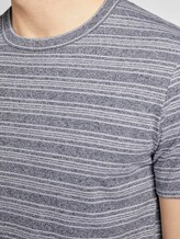T-Shirt mit Streifenstruktur - Männer - navy mixed structure T-Shirt mit Streifenstruktur - Männer - navy mixed structure - 9 - TOM TAILOR Denim