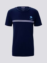 Sommerliches T-Shirt mit Print - Männer - Sky Captain Blue Sommerliches T-Shirt mit Print - Männer - Sky Captain Blue - 7 - TOM TAILOR Denim