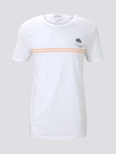 Sommerliches T-Shirt mit Print - Männer - White Sommerliches T-Shirt mit Print - Männer - White - 7 - TOM TAILOR Denim