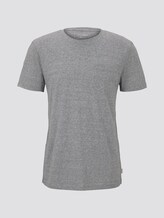 Basic T-Shirt mit Streifenstruktur - Männer - Dark Blue Stripe Basic T-Shirt mit Streifenstruktur - Männer - Dark Blue Stripe - 7 - TOM TAILOR Denim
