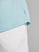 Basic T-Shirt mit Streifenstruktur - Männer - small blue yarn dye stripe Basic T-Shirt mit Streifenstruktur - Männer - small blue yarn dye stripe - 10 - TOM TAILOR Denim