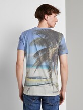 T-shirt with a beach print - Men - beach photo print T-shirt with a beach print - Men - beach photo print - 2 - TOM TAILOR Denim
