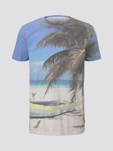 T-shirt with a beach print - Men - beach photo print T-shirt with a beach print - Men - beach photo print - 7 - TOM TAILOR Denim