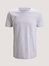 Textured T-shirt with side slits - Men - grey jacquard block stripe Textured T-shirt with side slits - Men - grey jacquard block stripe - 7 - TOM TAILOR Denim